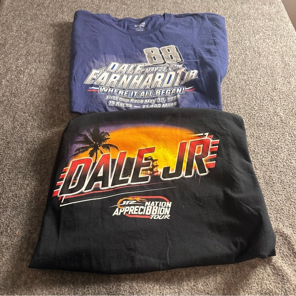 Lot Of 2 Dale Earnhardt Jr Tshirts Size 2XL READ 1 Blue 1 Black - Picture 7 of 10